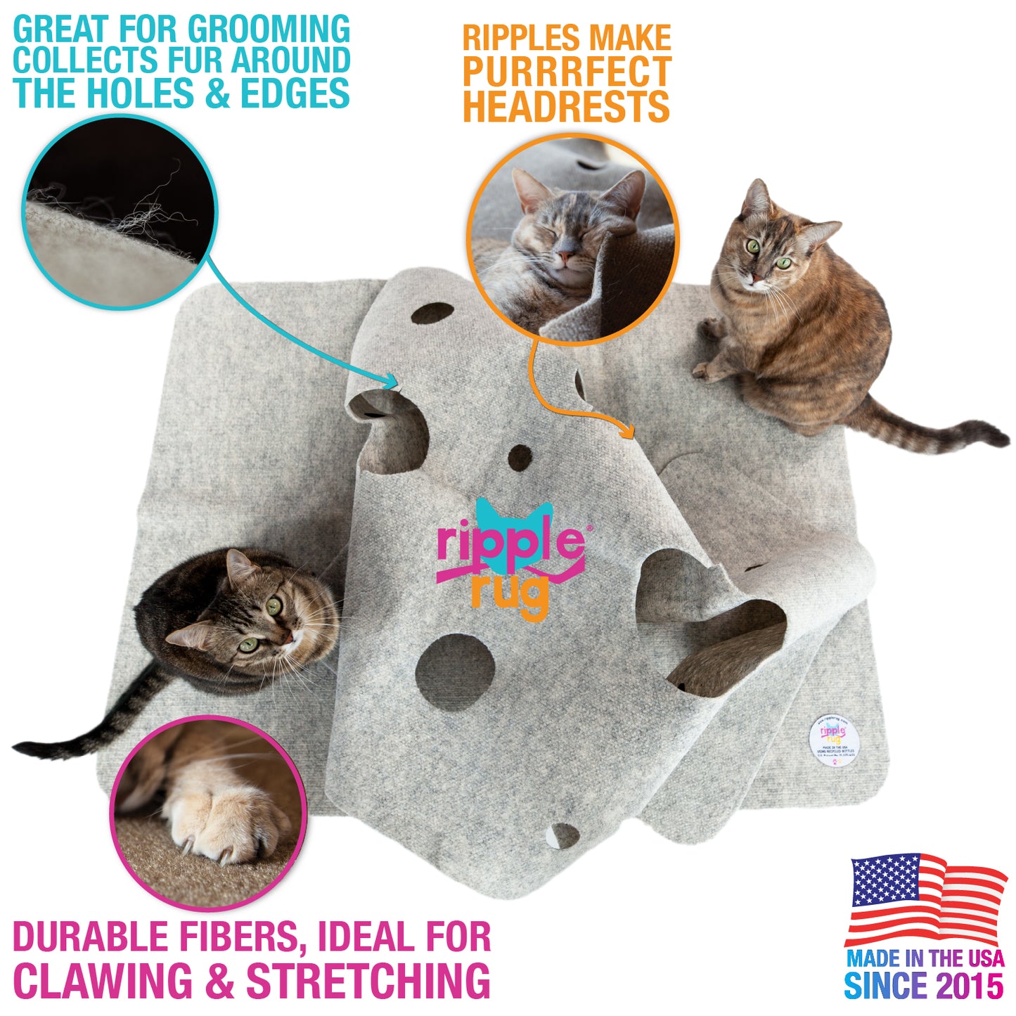 THE RIPPLE RUG - Two Crazy Cat Ladies