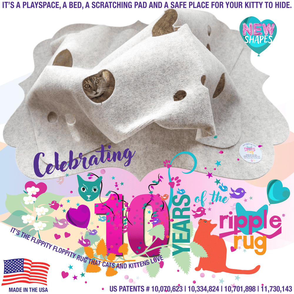 The Ripple Rug - Cat Activity Mat - Made In the USA – THE RIPPLE RUG