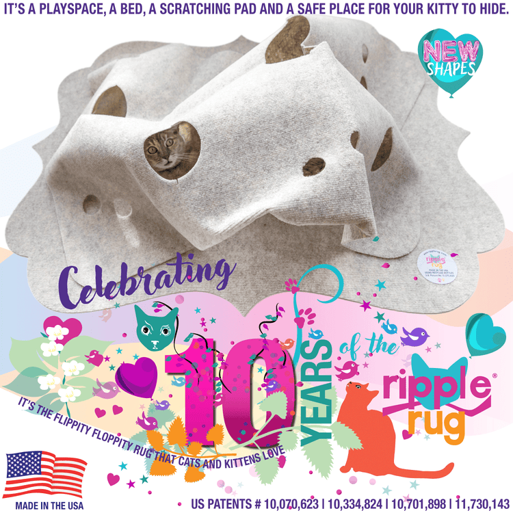 The Ripple Rug - Cat Activity Mat - Made In the USA – THE RIPPLE RUG