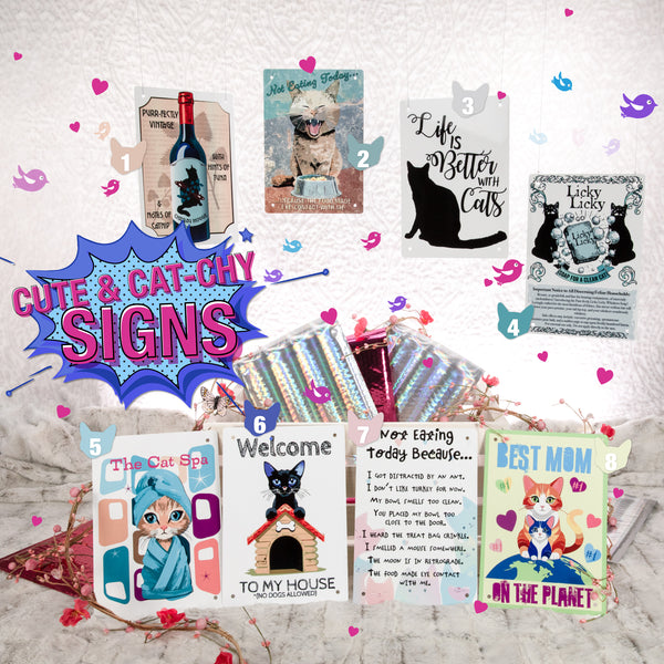 Cute and Cat-chy Kitty-Themed Signs