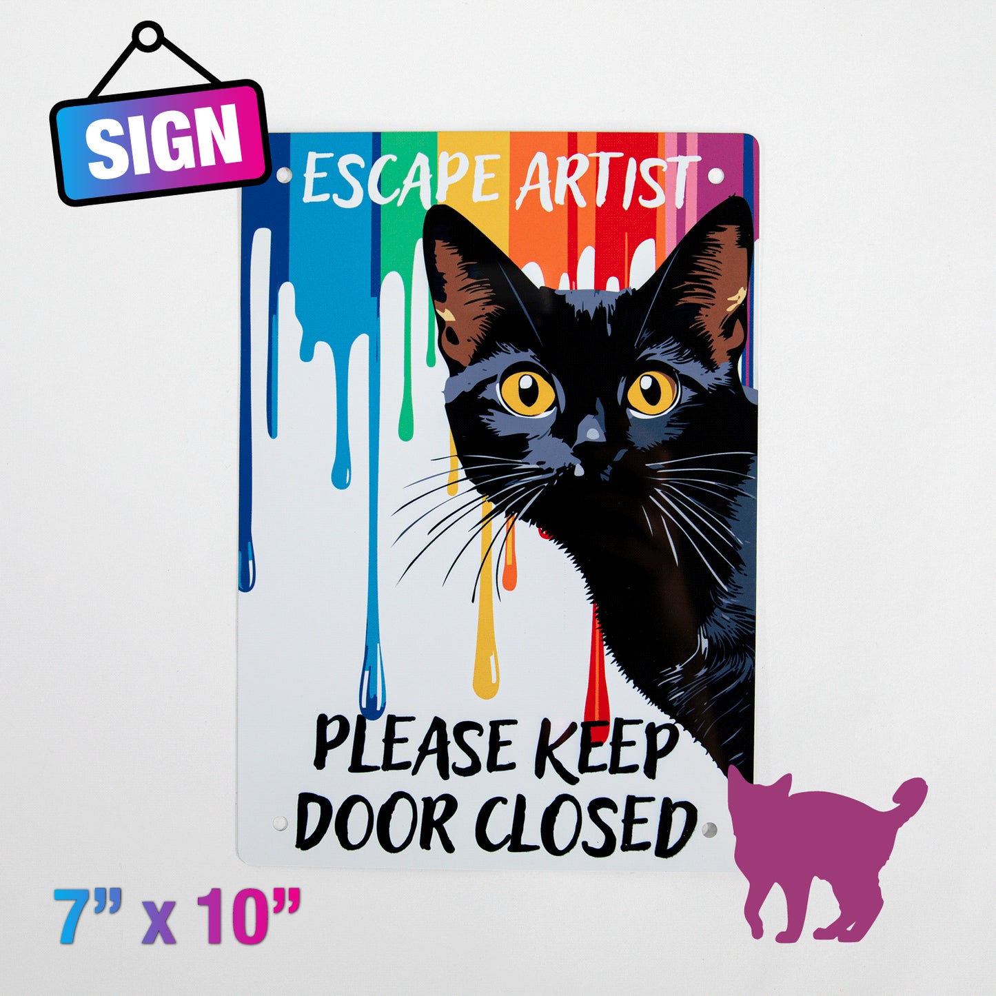 Hiss-terical Kitty-Themed Signs