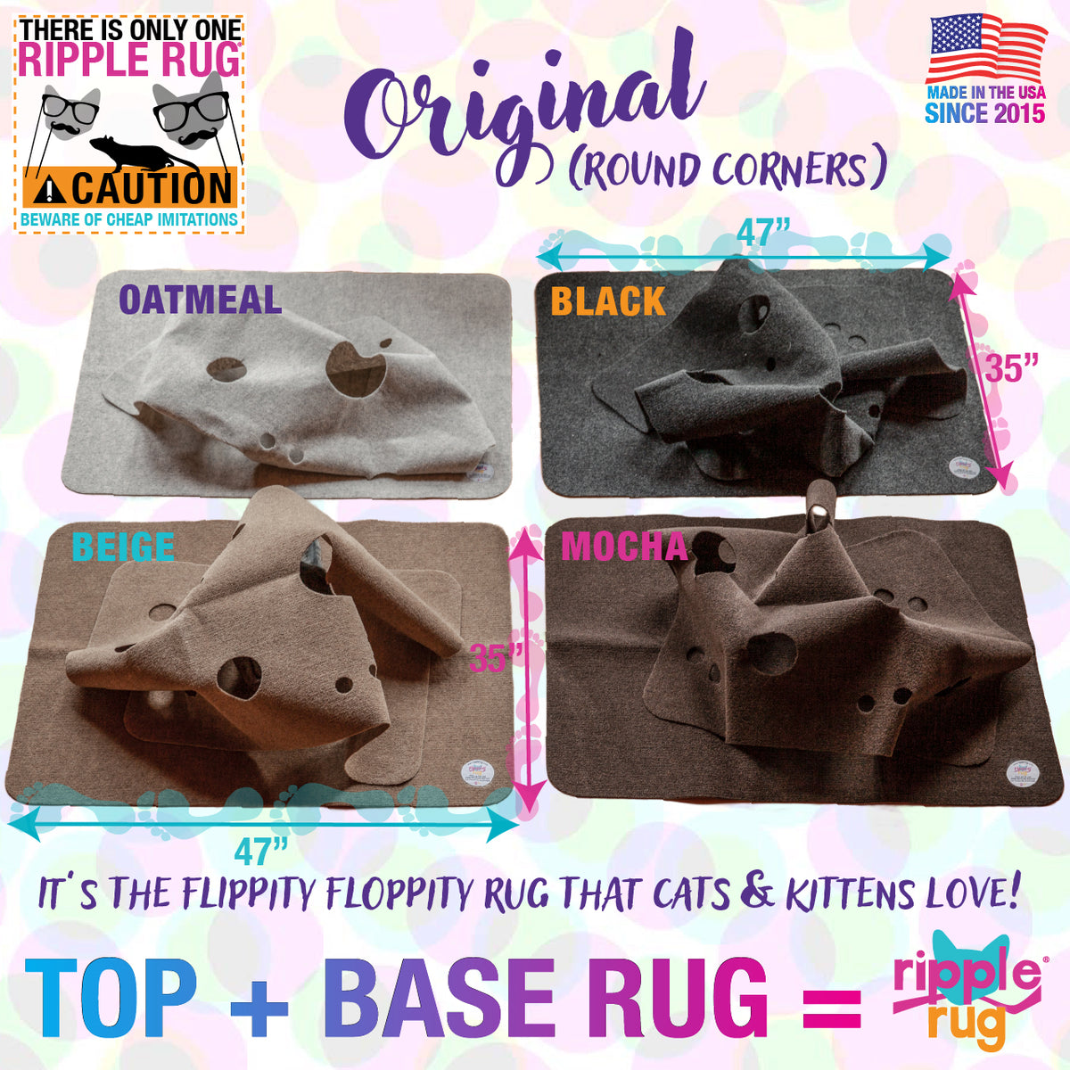 Ripple Rug The Ripple Rug - Cat Activity Mat - Made In the USA – THE RIPPLE RUG