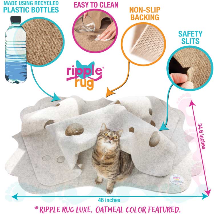 The Ripple Rug - Cat Activity Mat - Made In the USA – THE RIPPLE RUG