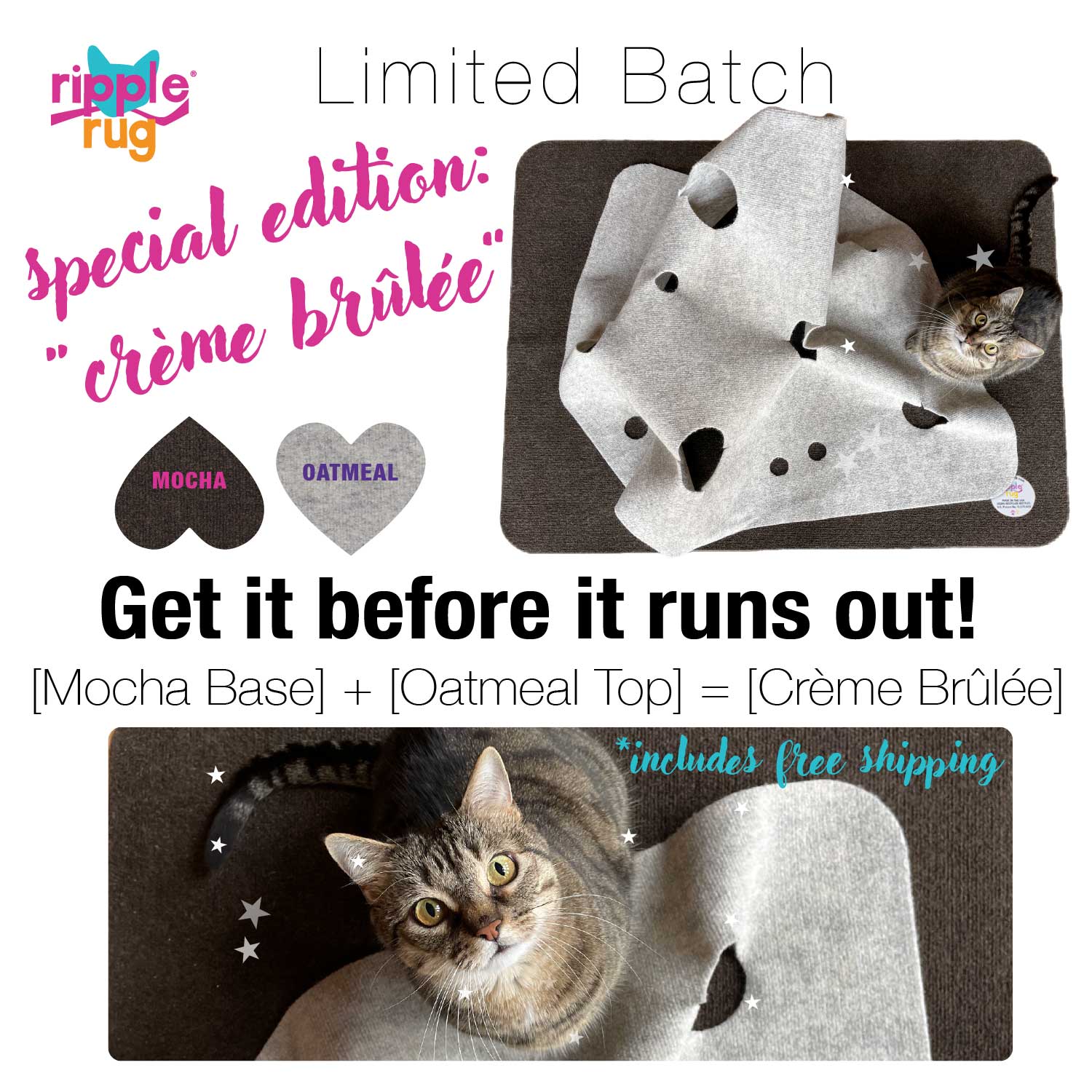 The Ripple Rug - Cat Activity Mat - Made In the USA – THE RIPPLE RUG