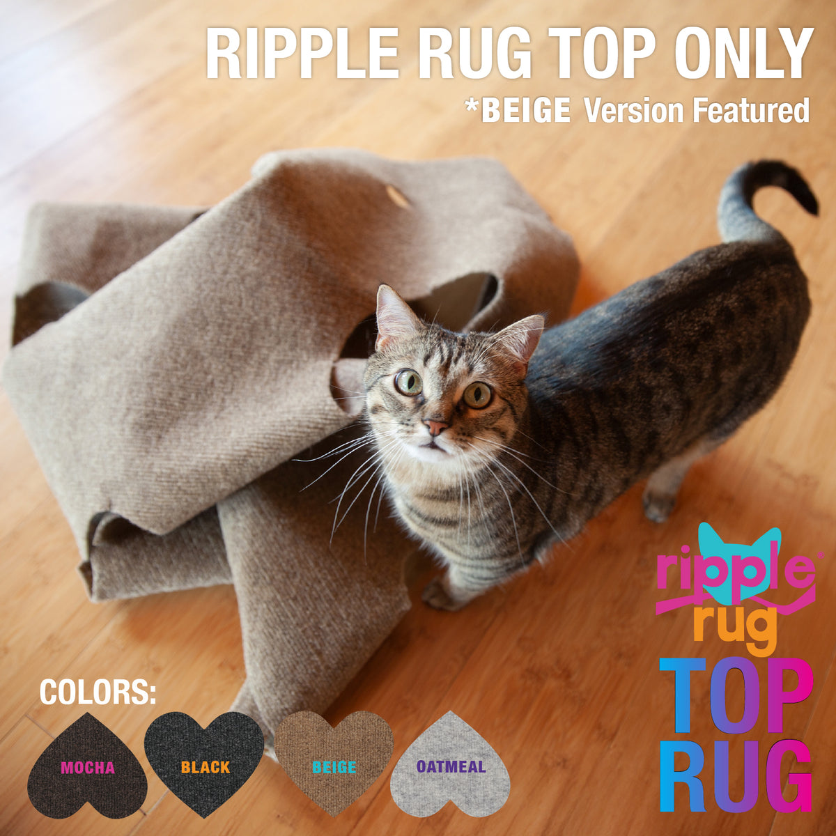 Pogged Rug TOP RUG WITH HOLES – THE RIPPLE RUG
