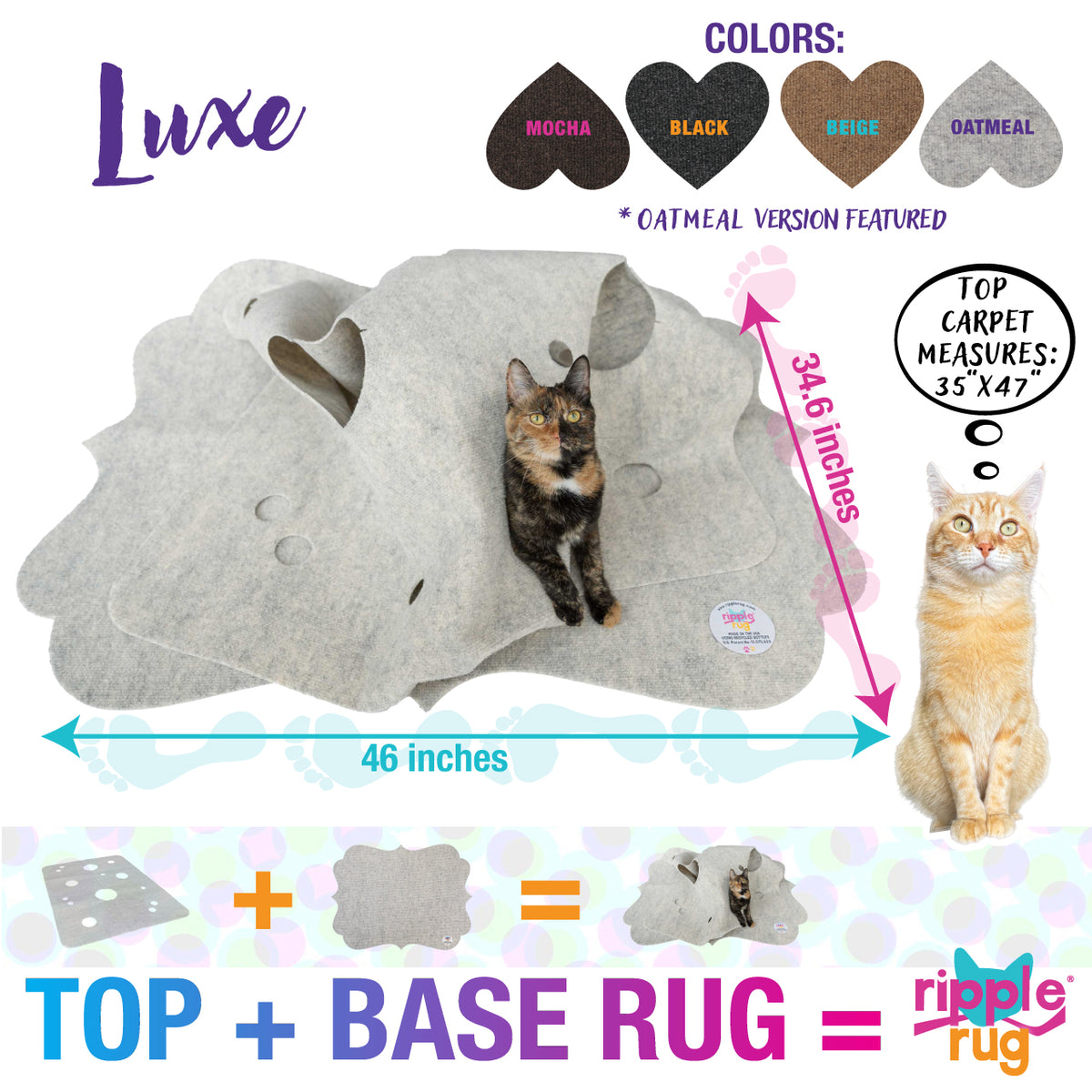 Ripple Rug The Ripple Rug - Cat Activity Mat - Made In the USA – THE RIPPLE RUG