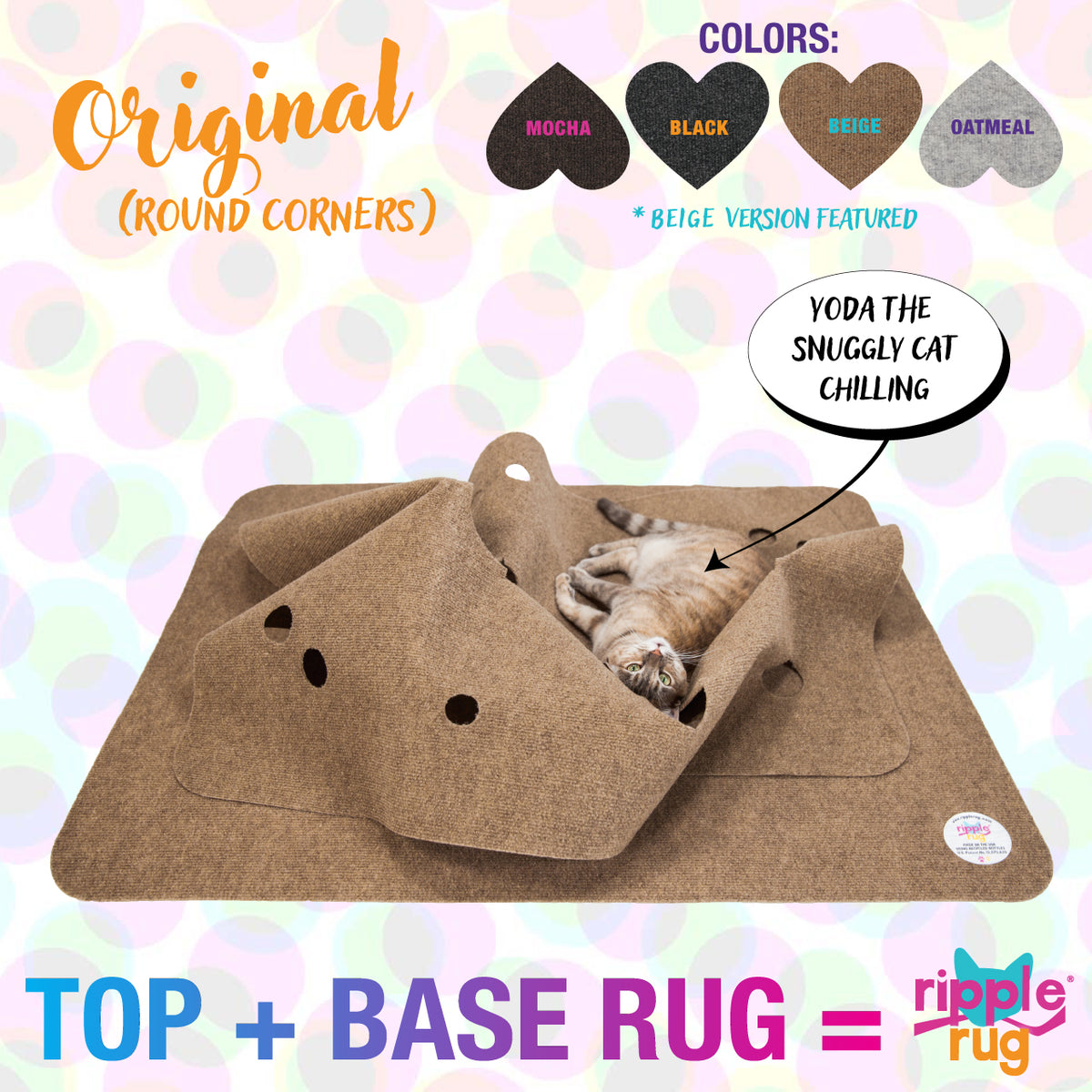 Diy Cat Ripple Rug The Ripple Rug - Cat Activity Mat - Made In the USA – THE RIPPLE RUG