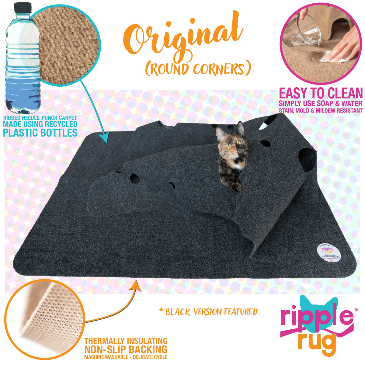 Ripple Rug The Ripple Rug - Cat Activity Mat - Made In the USA – THE RIPPLE RUG