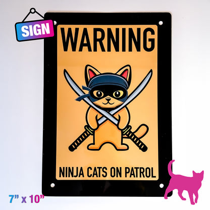 Halloween-Themed Cat Signs & Microfiber Towels