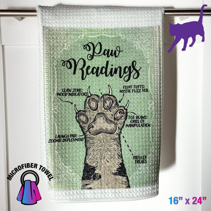 Halloween-Themed Cat Signs & Microfiber Towels
