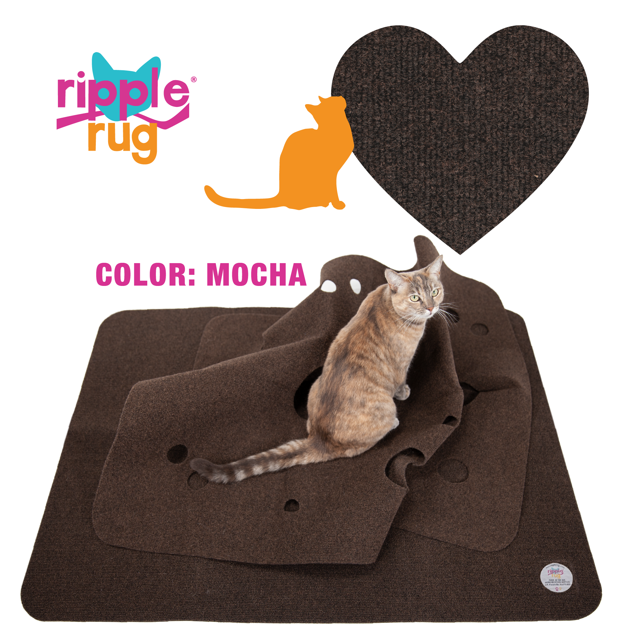 The Ripple Rug Cat Activity Play Mat - Made in USA - We are the  Manufacturer 867050000103
