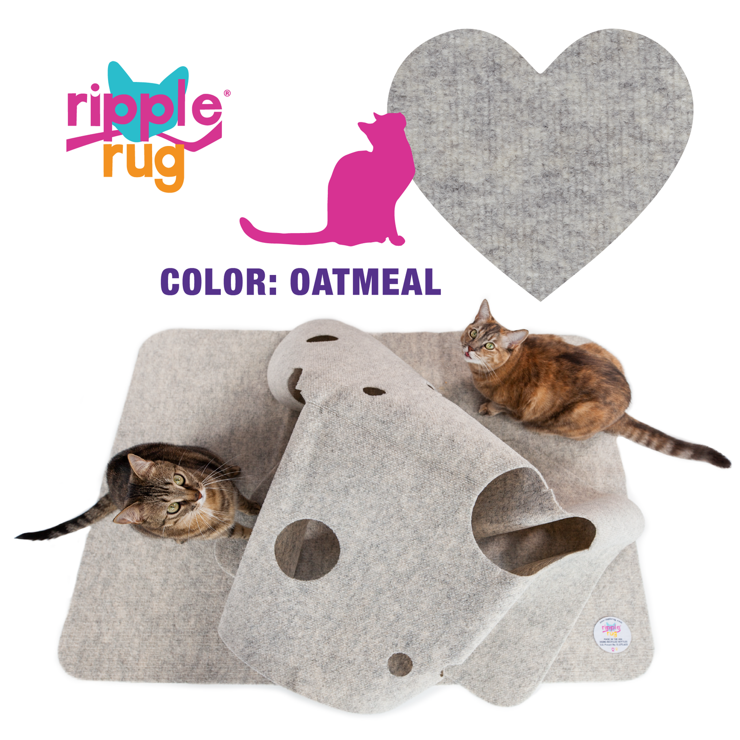 THE RIPPLE RUG:   "Cole & Marmalade" are back - it's Meowverlous!