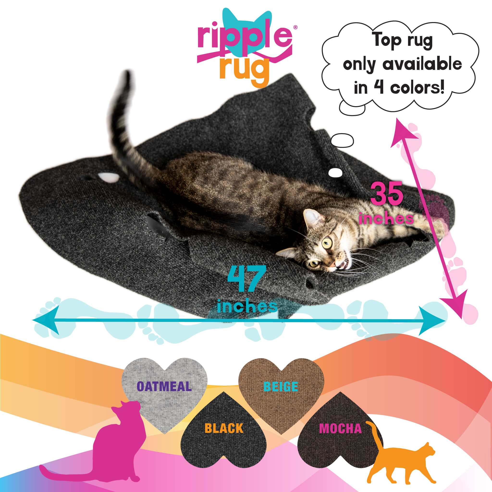 Rippled Rug Ripple Rug - Cat Toys – THE RIPPLE RUG